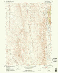 Owens Wyoming Historical topographic map, 1:24000 scale, 7.5 X 7.5 Minute, Year 1951