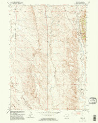 Owens Wyoming Historical topographic map, 1:24000 scale, 7.5 X 7.5 Minute, Year 1951