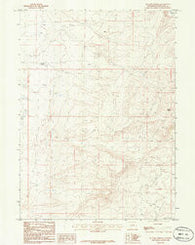 Ox Yoke Springs Wyoming Historical topographic map, 1:24000 scale, 7.5 X 7.5 Minute, Year 1986