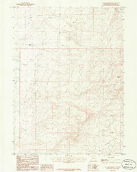Ox Yoke Springs Wyoming Historical topographic map, 1:24000 scale, 7.5 X 7.5 Minute, Year 1986
