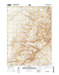 Ox Yoke Springs Wyoming Current topographic map, 1:24000 scale, 7.5 X 7.5 Minute, Year 2015