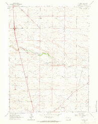 P O Ranch Wyoming Historical topographic map, 1:24000 scale, 7.5 X 7.5 Minute, Year 1962
