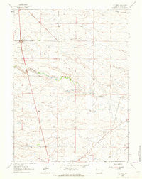 P O Ranch Wyoming Historical topographic map, 1:24000 scale, 7.5 X 7.5 Minute, Year 1962