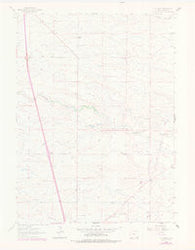 P O Ranch Wyoming Historical topographic map, 1:24000 scale, 7.5 X 7.5 Minute, Year 1962