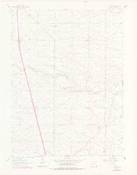 P O Ranch Wyoming Historical topographic map, 1:24000 scale, 7.5 X 7.5 Minute, Year 1962