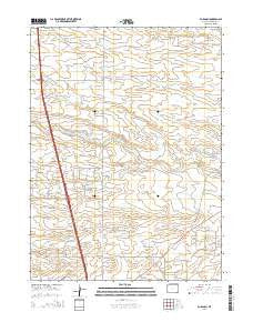 P O Ranch Wyoming Current topographic map, 1:24000 scale, 7.5 X 7.5 Minute, Year 2015