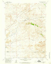 Pacific Springs Wyoming Historical topographic map, 1:24000 scale, 7.5 X 7.5 Minute, Year 1958
