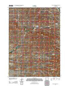 Pacific Springs Wyoming Historical topographic map, 1:24000 scale, 7.5 X 7.5 Minute, Year 2012