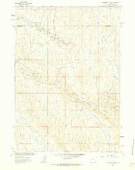 Packsaddle Creek Wyoming Historical topographic map, 1:24000 scale, 7.5 X 7.5 Minute, Year 1960