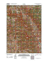 Packsaddle Canyon Wyoming Historical topographic map, 1:24000 scale, 7.5 X 7.5 Minute, Year 2012