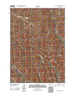 Packsaddle Creek Wyoming Historical topographic map, 1:24000 scale, 7.5 X 7.5 Minute, Year 2012