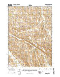 Packsaddle Creek Wyoming Current topographic map, 1:24000 scale, 7.5 X 7.5 Minute, Year 2015