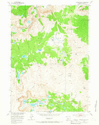 Paradise Basin Wyoming Historical topographic map, 1:24000 scale, 7.5 X 7.5 Minute, Year 1952