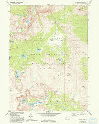 Paradise Basin Wyoming Historical topographic map, 1:24000 scale, 7.5 X 7.5 Minute, Year 1952