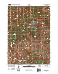 Paradise Basin Wyoming Historical topographic map, 1:24000 scale, 7.5 X 7.5 Minute, Year 2012