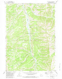 Park Creek Wyoming Historical topographic map, 1:24000 scale, 7.5 X 7.5 Minute, Year 1980