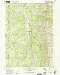 Park Creek Wyoming Historical topographic map, 1:24000 scale, 7.5 X 7.5 Minute, Year 1980