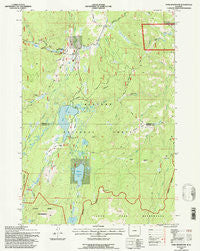 Park Reservoir Wyoming Historical topographic map, 1:24000 scale, 7.5 X 7.5 Minute, Year 1993