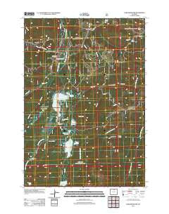 Park Reservoir Wyoming Historical topographic map, 1:24000 scale, 7.5 X 7.5 Minute, Year 2012