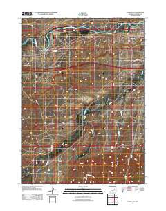 Parkerton Wyoming Historical topographic map, 1:24000 scale, 7.5 X 7.5 Minute, Year 2012