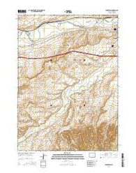 Parkerton Wyoming Current topographic map, 1:24000 scale, 7.5 X 7.5 Minute, Year 2015
