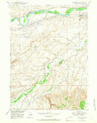 Parkerton Wyoming Historical topographic map, 1:24000 scale, 7.5 X 7.5 Minute, Year 1949