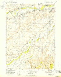 Parkerton Wyoming Historical topographic map, 1:24000 scale, 7.5 X 7.5 Minute, Year 1950