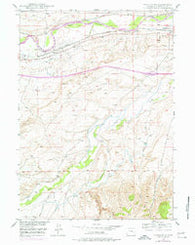 Parkerton Wyoming Historical topographic map, 1:24000 scale, 7.5 X 7.5 Minute, Year 1949
