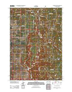 Parmlee Canyon Wyoming Historical topographic map, 1:24000 scale, 7.5 X 7.5 Minute, Year 2012