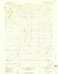 Parting of the Ways Wyoming Historical topographic map, 1:24000 scale, 7.5 X 7.5 Minute, Year 1958