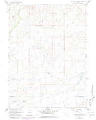 Parting of the Ways Wyoming Historical topographic map, 1:24000 scale, 7.5 X 7.5 Minute, Year 1958