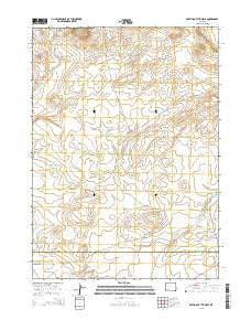 Parting of the Ways Wyoming Current topographic map, 1:24000 scale, 7.5 X 7.5 Minute, Year 2015