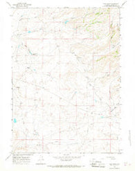 Pass Creek Wyoming Historical topographic map, 1:24000 scale, 7.5 X 7.5 Minute, Year 1964