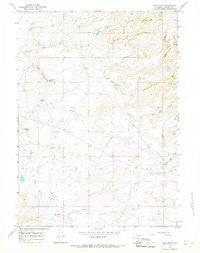 Pass Creek Wyoming Historical topographic map, 1:24000 scale, 7.5 X 7.5 Minute, Year 1964