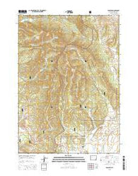 Pass Peak Wyoming Current topographic map, 1:24000 scale, 7.5 X 7.5 Minute, Year 2015