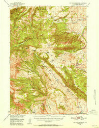 Pat O'Hara Mountain Wyoming Historical topographic map, 1:62500 scale, 15 X 15 Minute, Year 1949