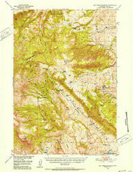 Pat O'Hara Mountain Wyoming Historical topographic map, 1:62500 scale, 15 X 15 Minute, Year 1949