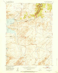 Pathfinder Dam Wyoming Historical topographic map, 1:24000 scale, 7.5 X 7.5 Minute, Year 1951
