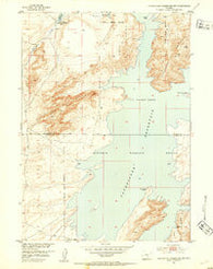 Pathfinder Reservoir NW Wyoming Historical topographic map, 1:24000 scale, 7.5 X 7.5 Minute, Year 1951