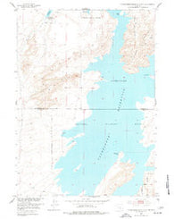 Pathfinder Reservoir NW Wyoming Historical topographic map, 1:24000 scale, 7.5 X 7.5 Minute, Year 1951