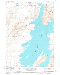 Pathfinder Reservoir NW Wyoming Historical topographic map, 1:24000 scale, 7.5 X 7.5 Minute, Year 1951