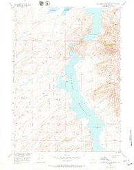 Pathfinder Reservoir SW Wyoming Historical topographic map, 1:24000 scale, 7.5 X 7.5 Minute, Year 1953