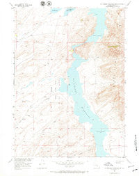 Pathfinder Reservoir SW Wyoming Historical topographic map, 1:24000 scale, 7.5 X 7.5 Minute, Year 1953