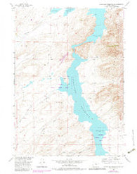 Pathfinder Reservoir SW Wyoming Historical topographic map, 1:24000 scale, 7.5 X 7.5 Minute, Year 1953