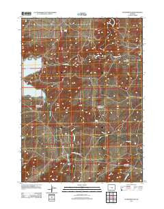 Pathfinder Dam Wyoming Historical topographic map, 1:24000 scale, 7.5 X 7.5 Minute, Year 2012