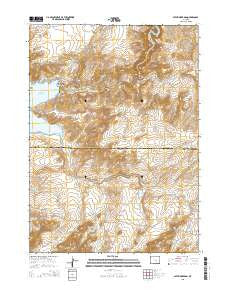 Pathfinder Dam Wyoming Current topographic map, 1:24000 scale, 7.5 X 7.5 Minute, Year 2015