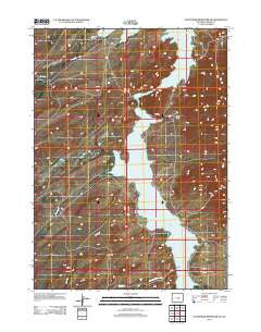 Pathfinder Reservoir SW Wyoming Historical topographic map, 1:24000 scale, 7.5 X 7.5 Minute, Year 2012