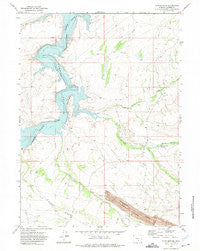 Pats Bottom Wyoming Historical topographic map, 1:24000 scale, 7.5 X 7.5 Minute, Year 1971