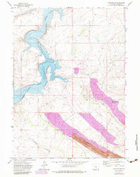 Pats Bottom Wyoming Historical topographic map, 1:24000 scale, 7.5 X 7.5 Minute, Year 1971