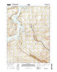 Pats Bottom Wyoming Current topographic map, 1:24000 scale, 7.5 X 7.5 Minute, Year 2015